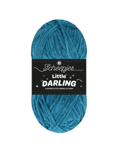 fil chenille scheepjes bleu