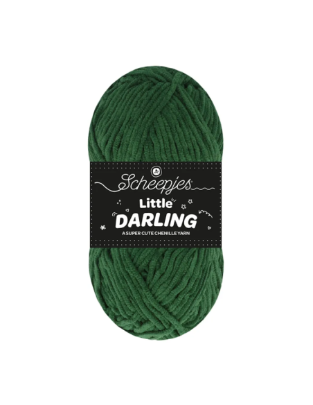 fil chenille scheepjes vert foncé