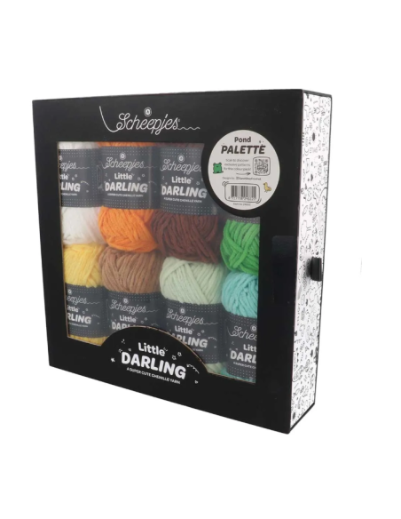 Coffret n°1 Fil chenille Scheepjes Little Darling "Pond Palette"