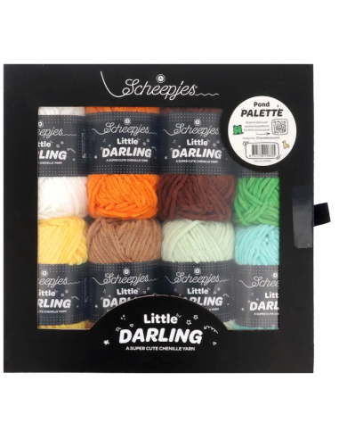 coffret fil chenille scheepjes pond palette