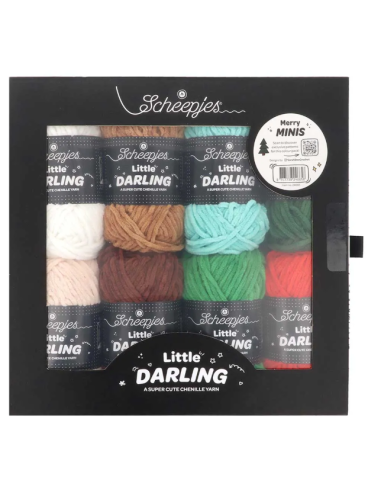coffret 8 mini pelotes scheepjes fil chenille