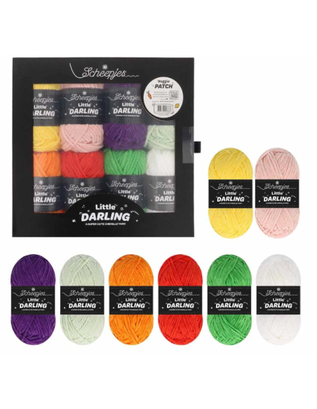 Coffret n°5 Fil chenille Scheepjes Little Darling "Veggie Patch"