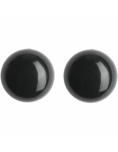 2 Yeux de sécurité noirs 10 mm haute qualité pour amigurumi Rico Design