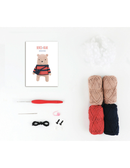 Grand Kit crochet Anchor - Benji l'ours