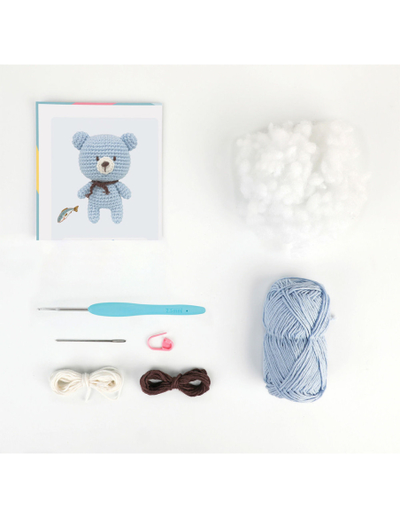 Mini Kit crochet Anchor - Bobby l'ourson