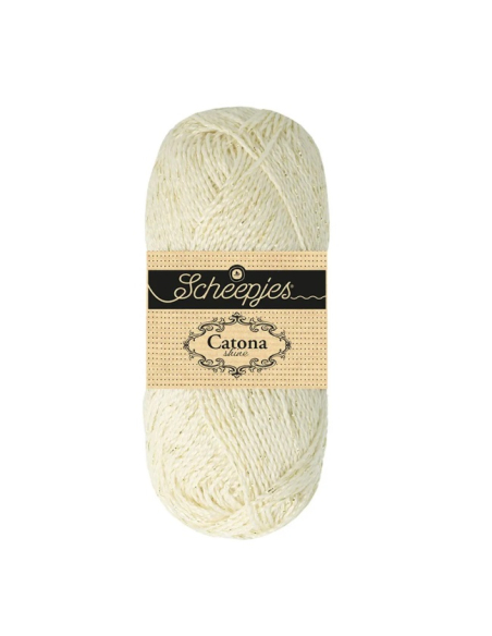 scheepje caton shine bridal white gold