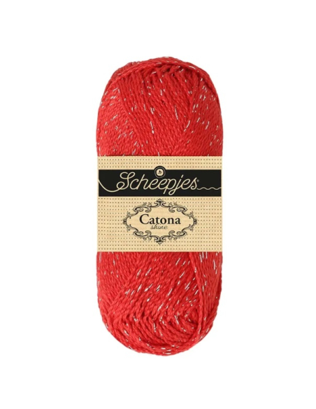 Scheepjes catona shine rouge 115 S