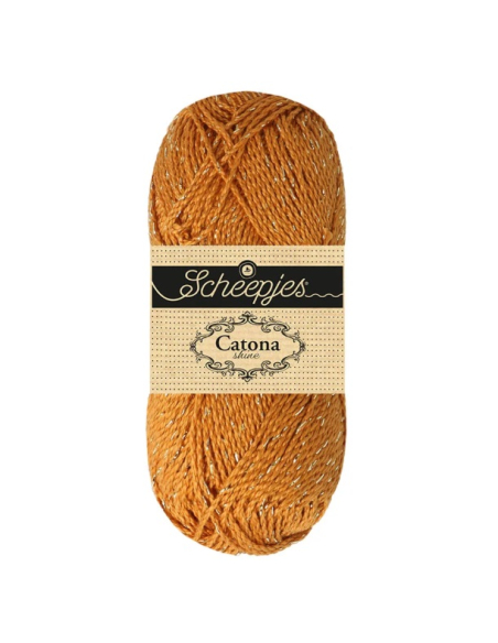 scheepjes catona shine gingerbread doré 383 G