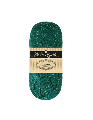 scheepjes catona shine bleu sarcelle 401 S