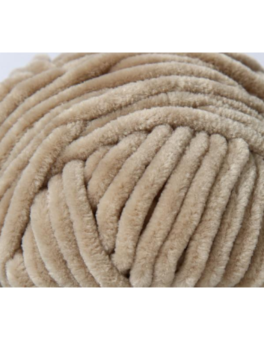 Fil chenille beige Softy Wollbiene