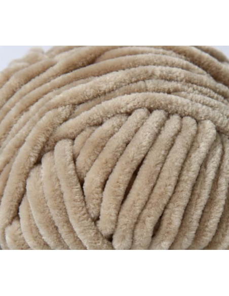 Fil chenille beige Softy Wollbiene