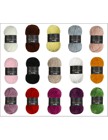 Fil chenille caramel Softy Wollbiene
