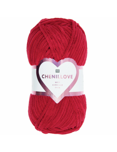 fil chenille rico design chenillove rouge vin
