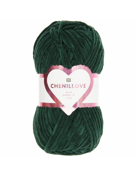 fil chenille vert sapin chenillove