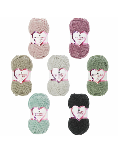 Creative Chenillove Sparkle aqua - Rico Design