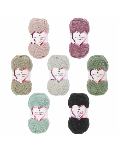 Creative Chenillove Sparkle aqua - Rico Design