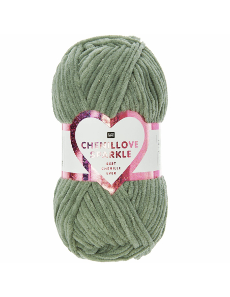 chenillove sparkle vert sauge