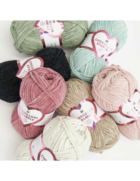 Creative Chenillove Sparkle taupe - Rico Design