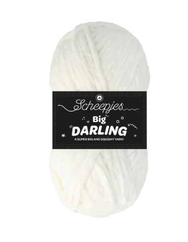 Gros fil chenille blanc Scheepjes big darling