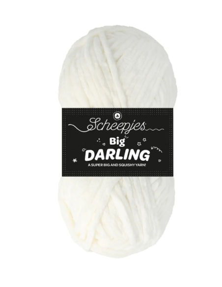 Gros fil chenille blanc Scheepjes big darling
