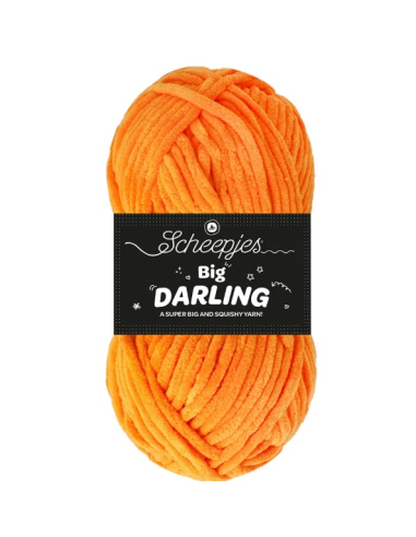 gros fil chenille orange Scheepjes Big Darling citrouille 403