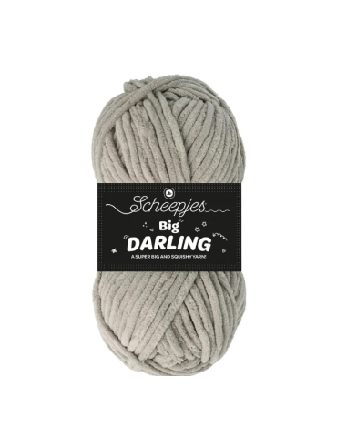 Gros fil chenille gris Scheepjes Big Darling koala 409