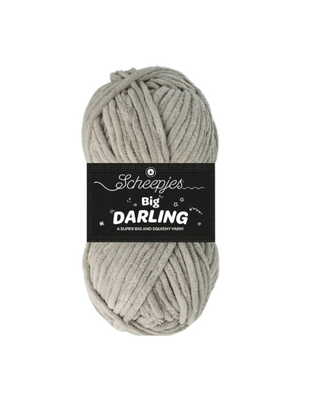Gros fil chenille gris Scheepjes Big Darling koala 409