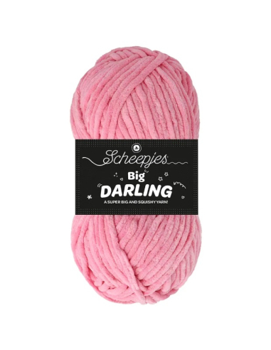 gros fil chenille rose scheepjes big darling rose 416