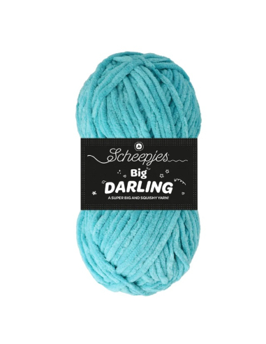 gros fil chenille bleu scheepjes big darling baleine 425