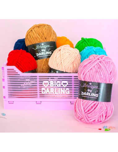 Fil chenille Scheepjes Big Darling (150 g) bleu...