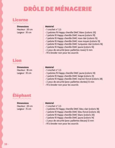 Amigurumis en fil chenille - 12 créations super...