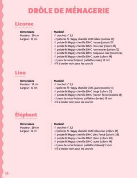 Amigurumis en fil chenille - 12 créations super faciles à crocheter