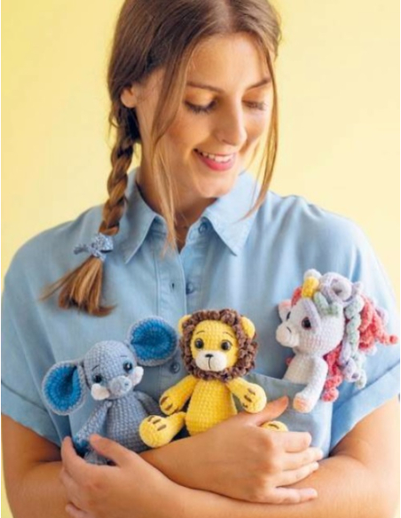 Amigurumis en fil chenille - 12 créations super faciles à crocheter