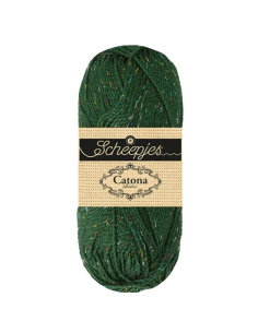 scheepjes catona shine vert sapin arc en ciel 525 R