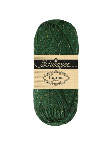 scheepjes catona shine vert sapin arc en ciel 525 R