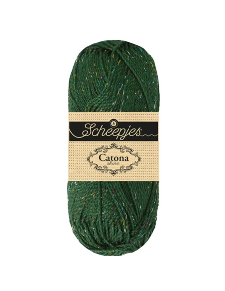 scheepjes catona shine vert sapin arc en ciel 525 R
