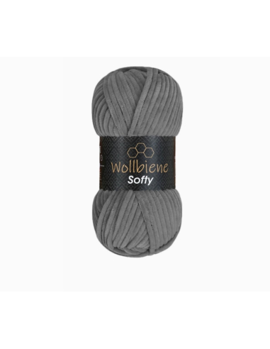 laine chenille gris souris