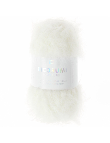 fil fourrure ricorumi furry furry blanc