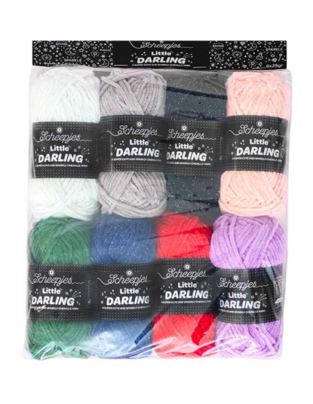 Assortiment Fil chenille Scheepjes Little Darling sparkles