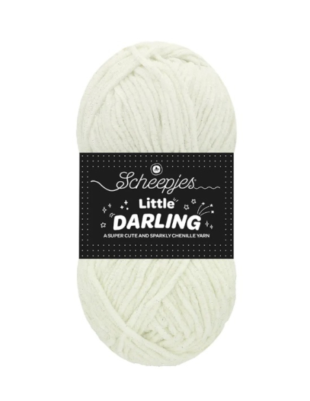 fil chenille brillant blanc little darling