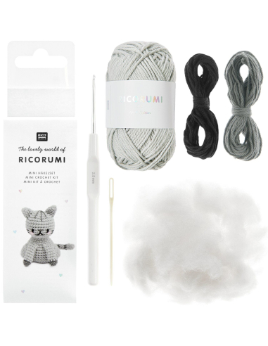 Mini kit crochet ricorumi chat