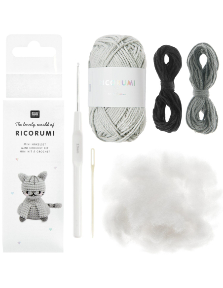 Mini kit crochet ricorumi chat