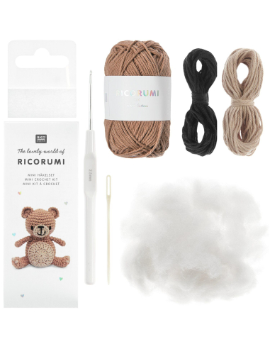 Mini kit crochet ricorumi ours