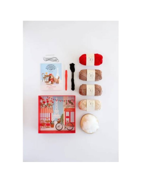 Coffret Marcel le teckel au crochet - Little Bichon