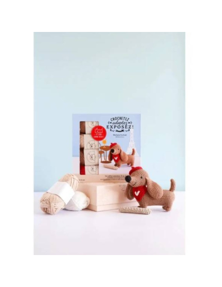 Coffret Marcel le teckel au crochet - Little Bichon