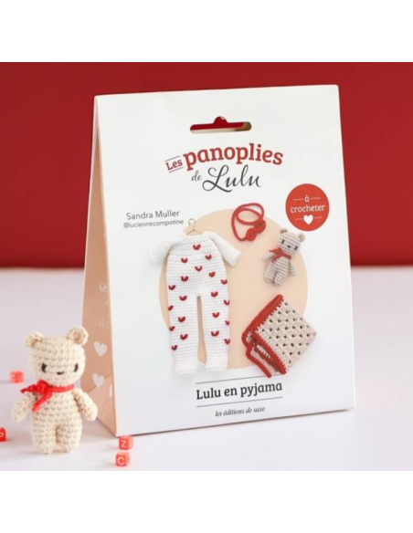 Coffret panoplie pour la poupée Lulu au crochet - Lulu en pyjama