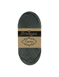 Scheepjes Catona 50g gris Storm Cloud 075
