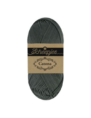 Scheepjes Catona 50g gris Storm Cloud 075