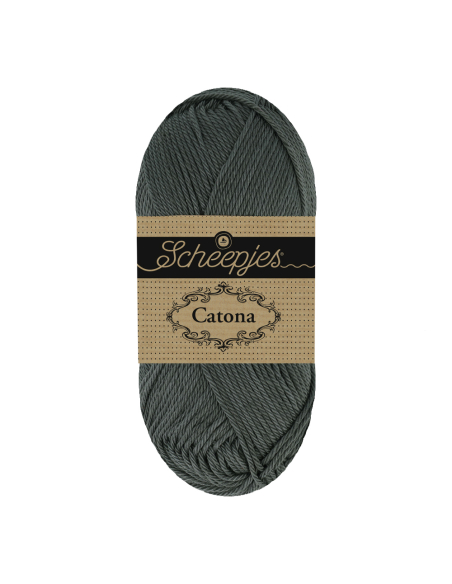 Scheepjes Catona 50g gris Storm Cloud 075