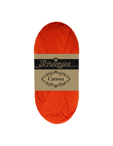 Scheepjes Catona 50g orange sanguine 079